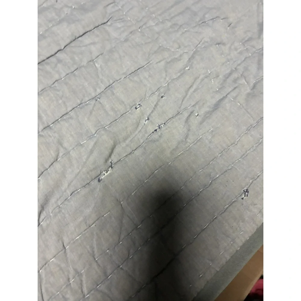 Pottery Barn Full/Queen Sports Theme Quilt Reverse Blue